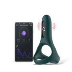 Inel vibrator Rise Magic Motion cu aplicație, verde