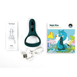 Inel vibrator Rise Magic Motion cu aplicație, verde