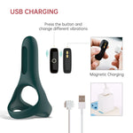Inel vibrator Rise Magic Motion cu aplicație, verde