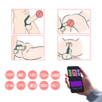 Inel vibrator Rise Magic Motion cu aplicație, verde