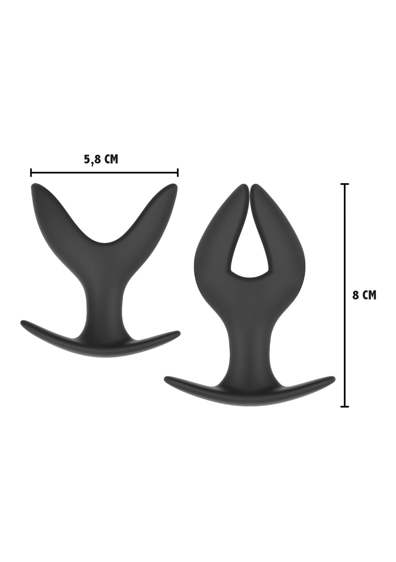 Plug anal expansibil Hidden Desire Anchor Negru 8 cm