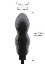 Dop anal gonflabil din silicon Hidden Desire, negru