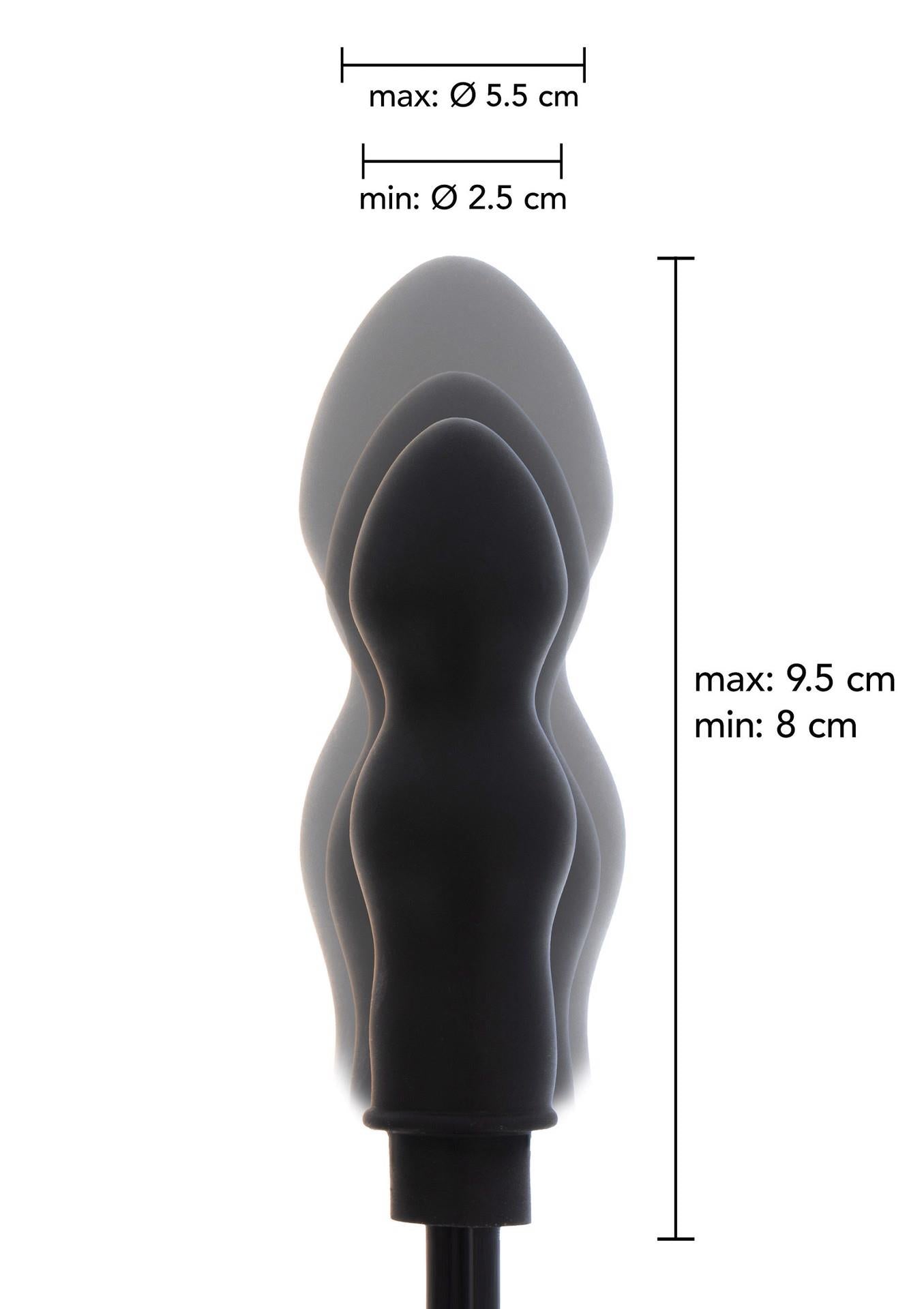 Dop anal gonflabil din silicon Hidden Desire, negru