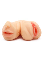 Masturbator reversibil strâmt, vagin, gură ascunsă, dorință deschisă la culoare, 18 cm