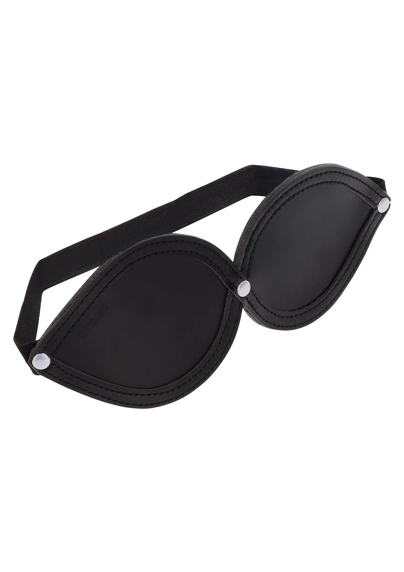 Bandă pentru ochi Taboom Infinity, piele vegană neagră, 23 cm
