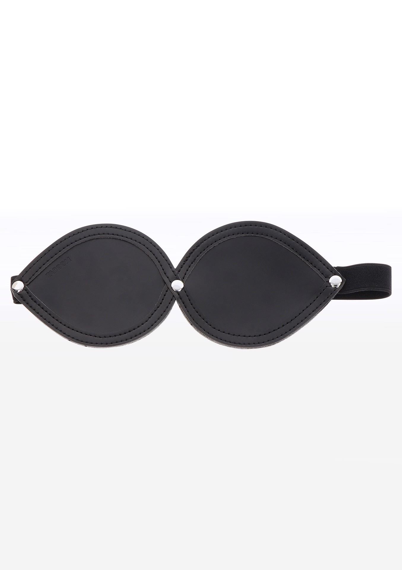 Bandă pentru ochi Taboom Infinity, piele vegană neagră, 23 cm
