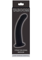 Dildo Taboom Mediu din Silicon, Negru, 14 cm