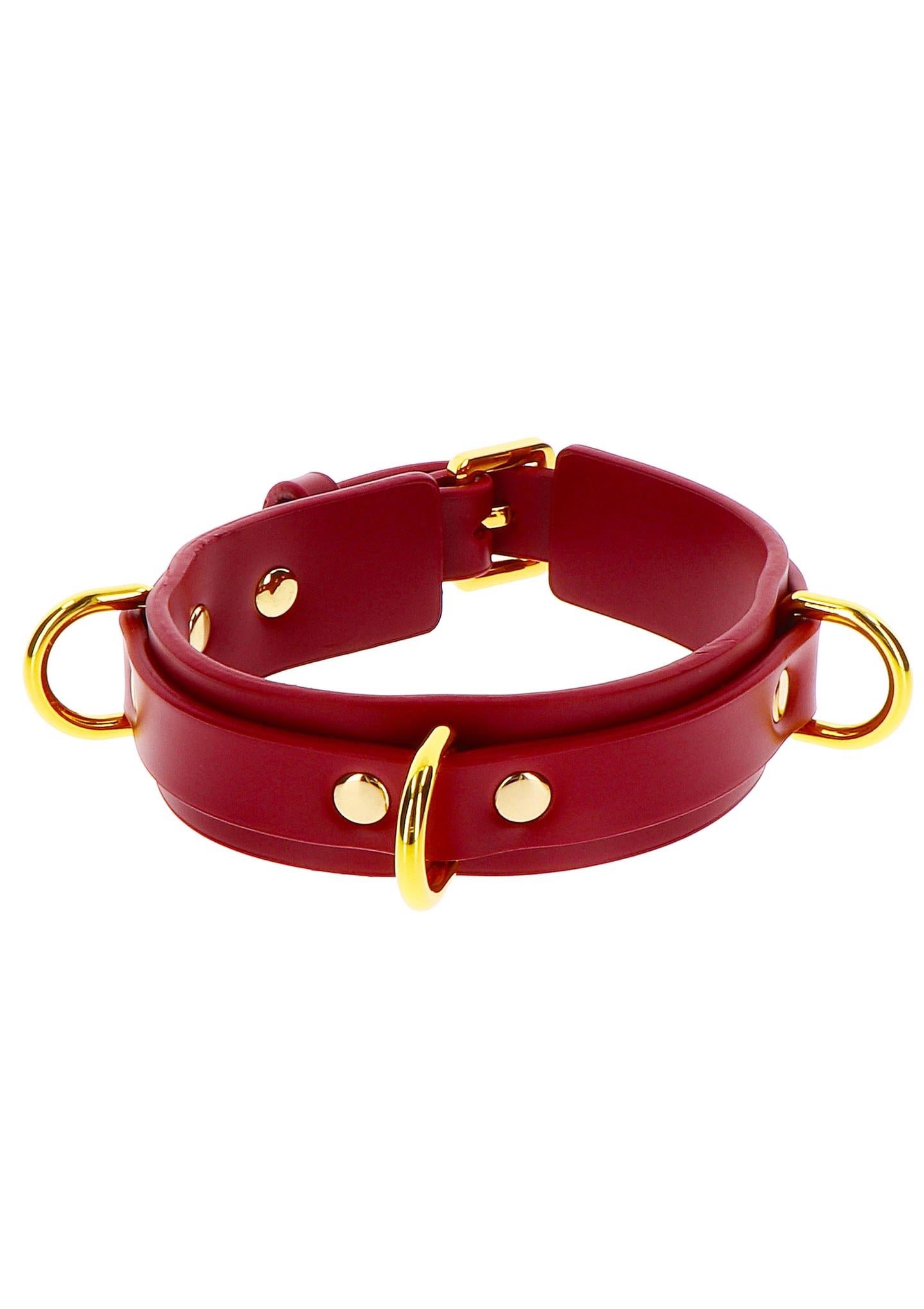 Zgardă Taboom D Ring Deluxe Roșu 43 cm