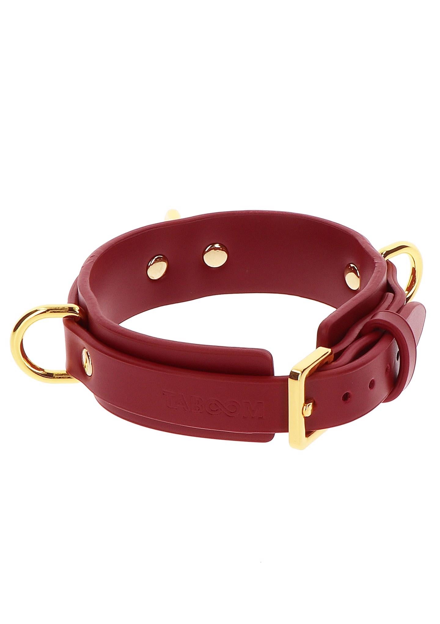 Zgardă Taboom D Ring Deluxe Roșu 43 cm