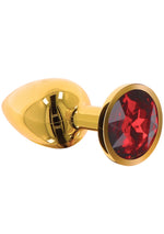 Plug anal Taboom din aur cu diamant, 9,5 cm