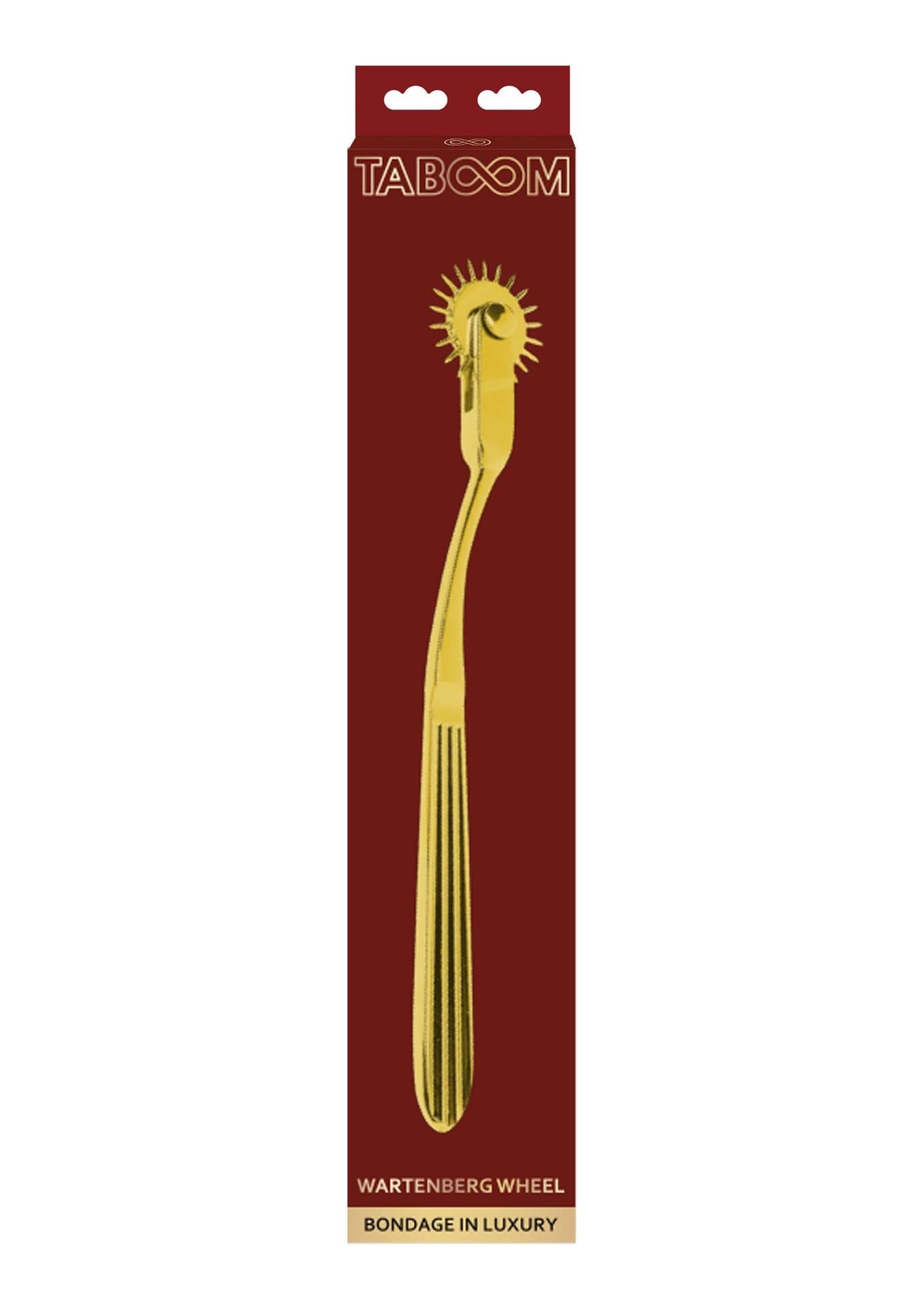 Roată Wartenberg Taboom, metal auriu, 18,5 cm