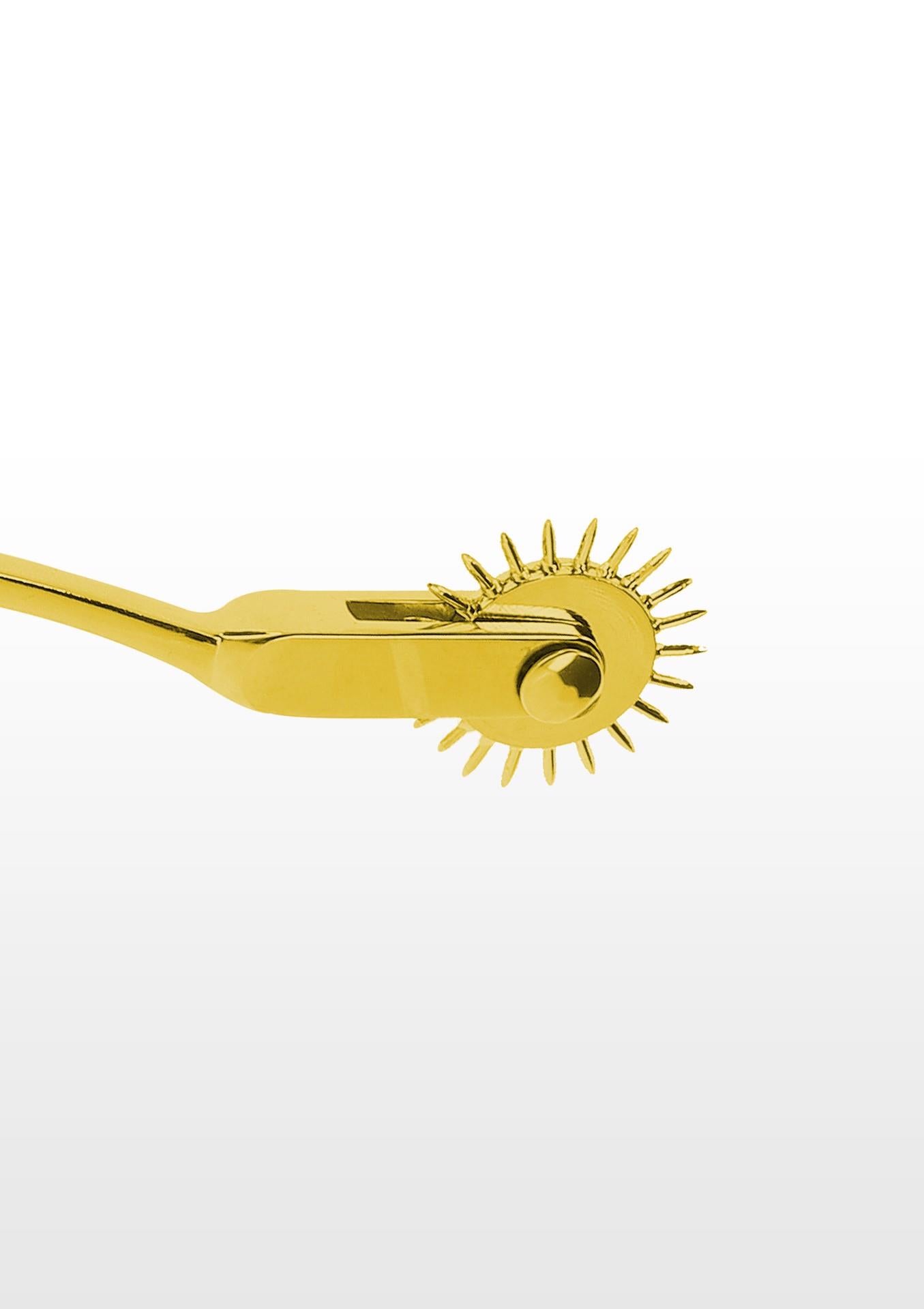 Roată Wartenberg Taboom, metal auriu, 18,5 cm