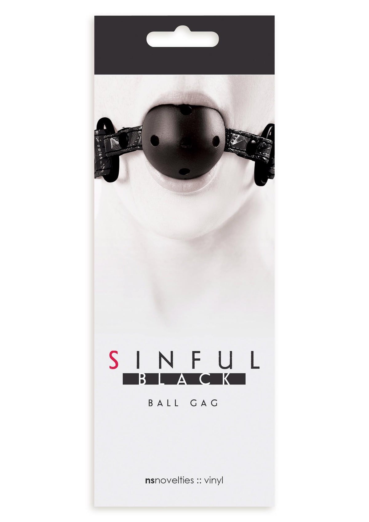 Căciulă reglabilă cu bilă neagră NS Novelties 61 cm