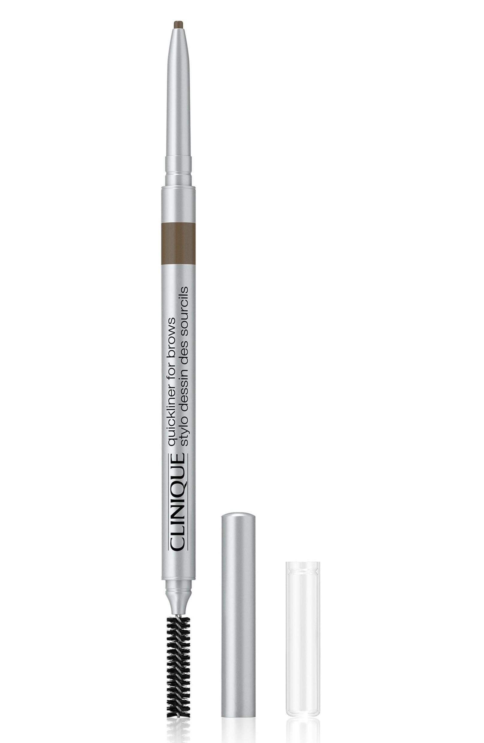 Clinique, Quickliner, Cu două capete, Creion cremă pentru sprâncene, 03, Maro moale, 6 g