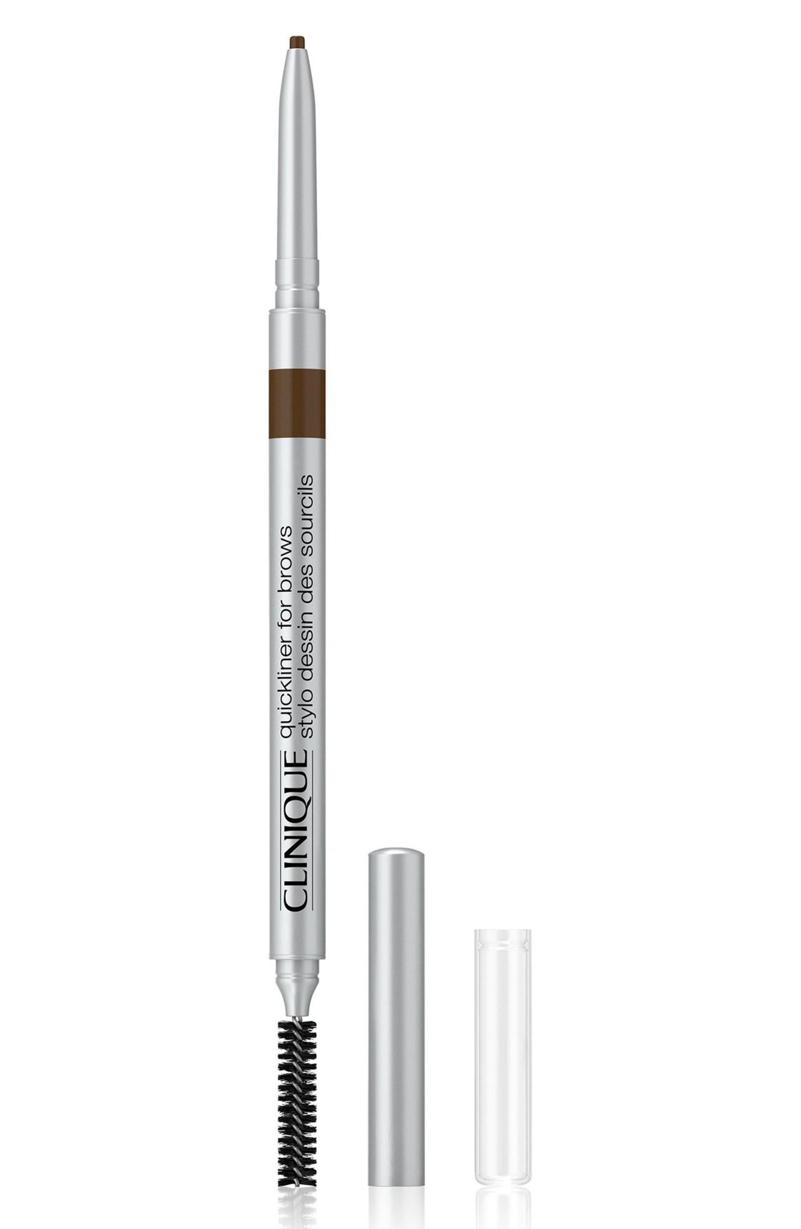 Clinique, Quickliner, Cu două capete, Creion cremă pentru sprâncene, 05, Dark Espresso, 6 g