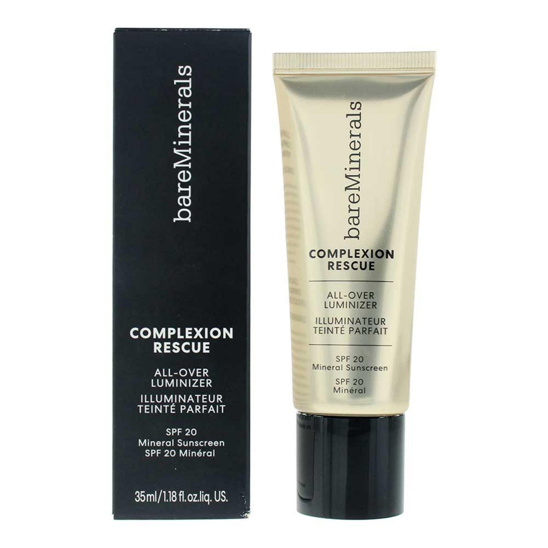 BareMinerals, Complexion Rescue, Iluminând, Iluminator lichid, Trandafir de cupru, SPF 20, Față, 35 ml
