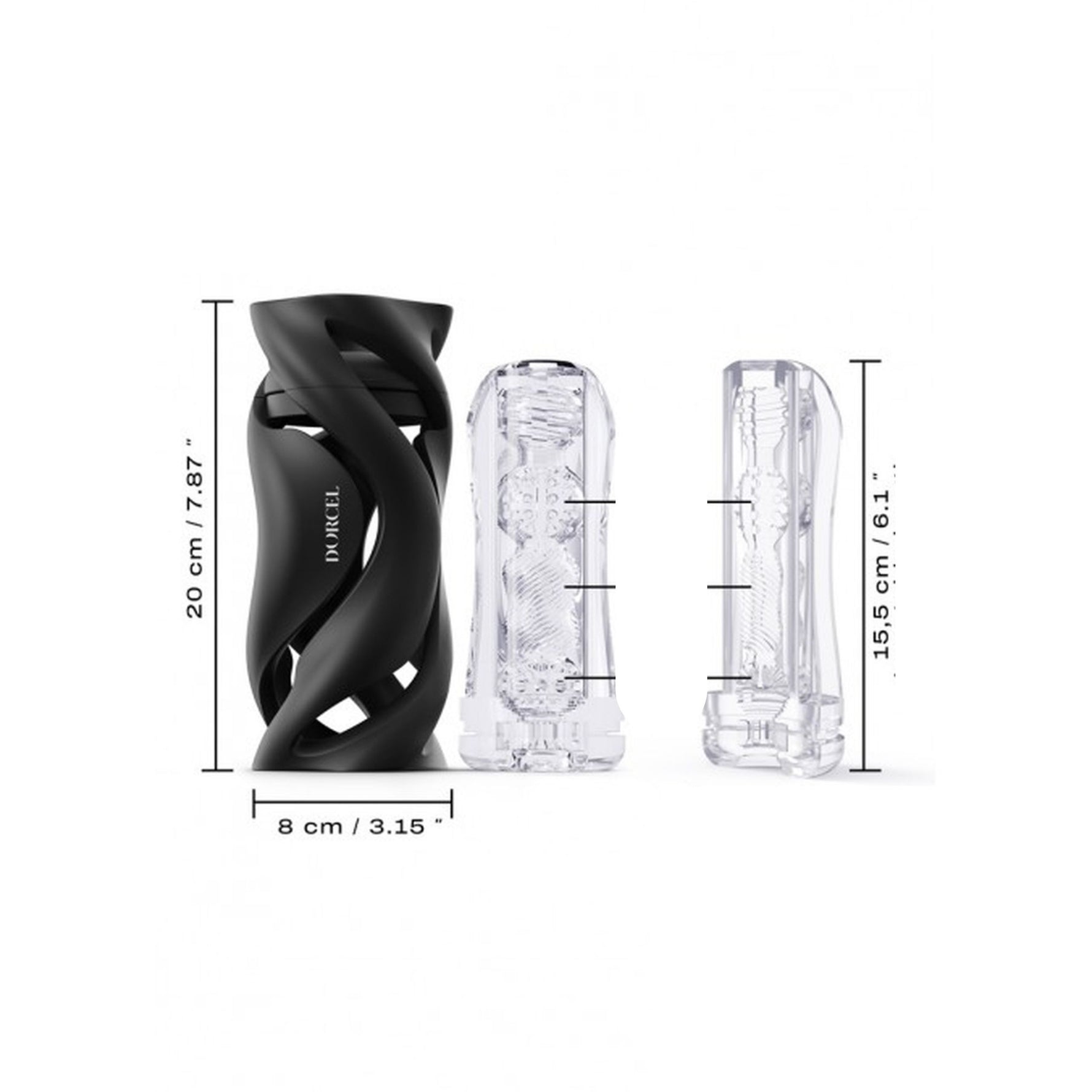 Masturbator portabil Dorcel Deep Blow, negru