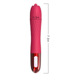 Vibrator din silicon încălzit cu USB Fox seria B cu limbă mobilă