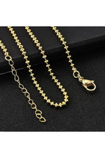 Colier cu zale rotunde, placat cu aur 18K
