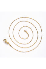 Colier cu zale Boston, placat cu aur 18K