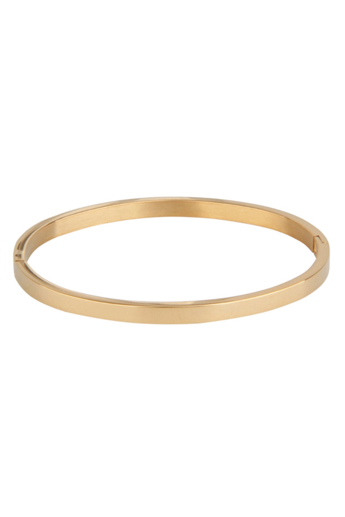 Brățară rigidă ovală, placată cu aur 18K