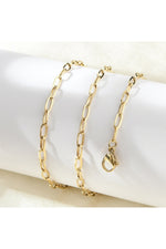 Colier cu zale, placat cu aur 14K