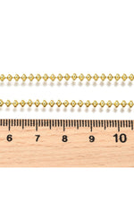 Colier cu zale rotunde, placat cu aur 18K