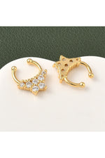 Cercel piercing fals pentru septum, placat cu aur 18K, model fluture