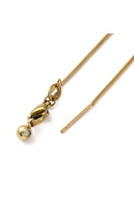 Colier tip lanț snake ajustabil, placat cu aur 18K