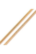 Colier tip lanț snake pătrat, placat cu aur 18K