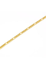 Colier cu zale Figaro, placat cu aur 18K