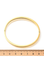 Brățară rigidă ovală, placată cu aur 18K