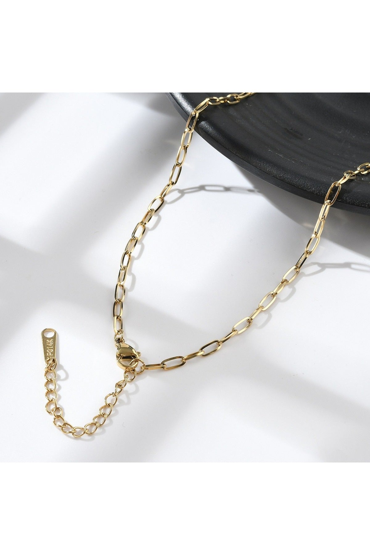 Colier cu zale, placat cu aur 14K