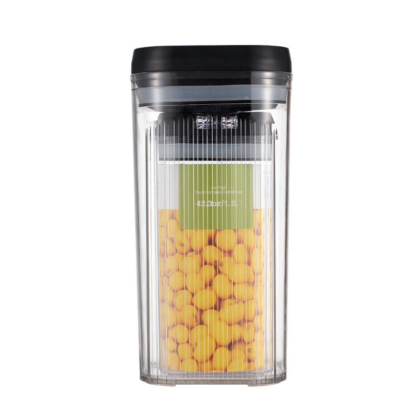 Cutii de Depozitare Alimente, Flippy, Set din 2 Cutii de Tip Container de 1.2 si 2.5 l, Recipiente pentru Cereale in