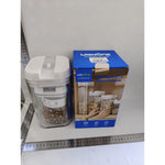 Cutii de Depozitare Alimente, Flippy, Set din 2 Cutii de tip Container, Recipiente pentru Cereale in Bucatarie, 0.8