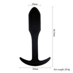 Plug anal Power Escorts Rocket Drill Negru 9,6 cm