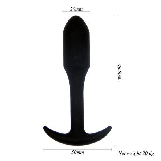 Plug anal Power Escorts Rocket Drill Negru 9,6 cm