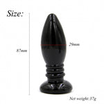 Plug anal Power Escorts Rocket Drill Negru 8,7 cm