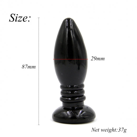 Plug anal Power Escorts Rocket Drill Negru 8,7 cm
