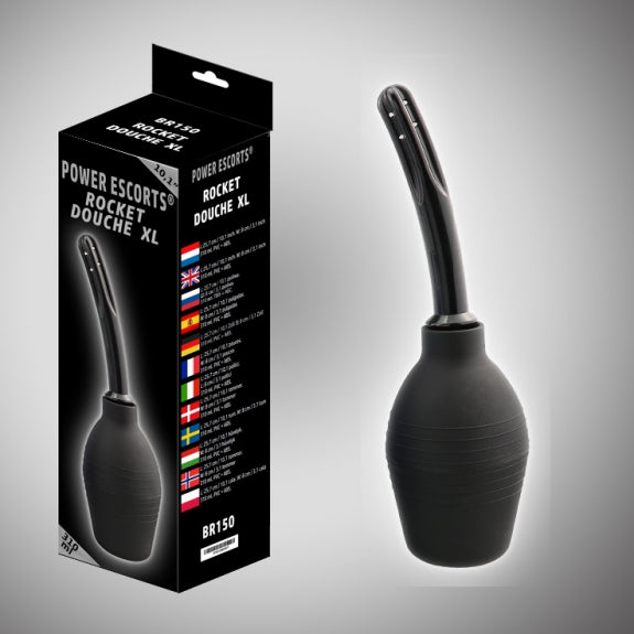 Duș anal Rocket XL Power Escorts Negru 310 ml