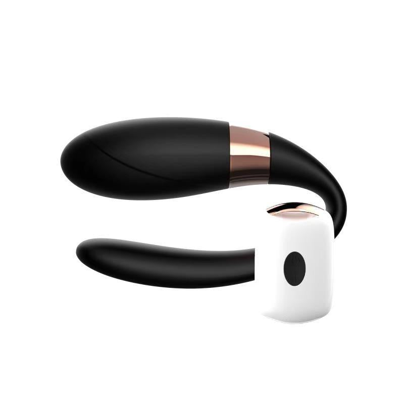 Vibrator cu abur UVibe Power Escorts negru cu telecomandă și 7 funcții