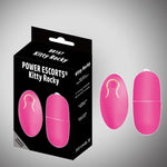 Vibrator Kitty Rocky Power Escorts Pink Egg cu telecomandă