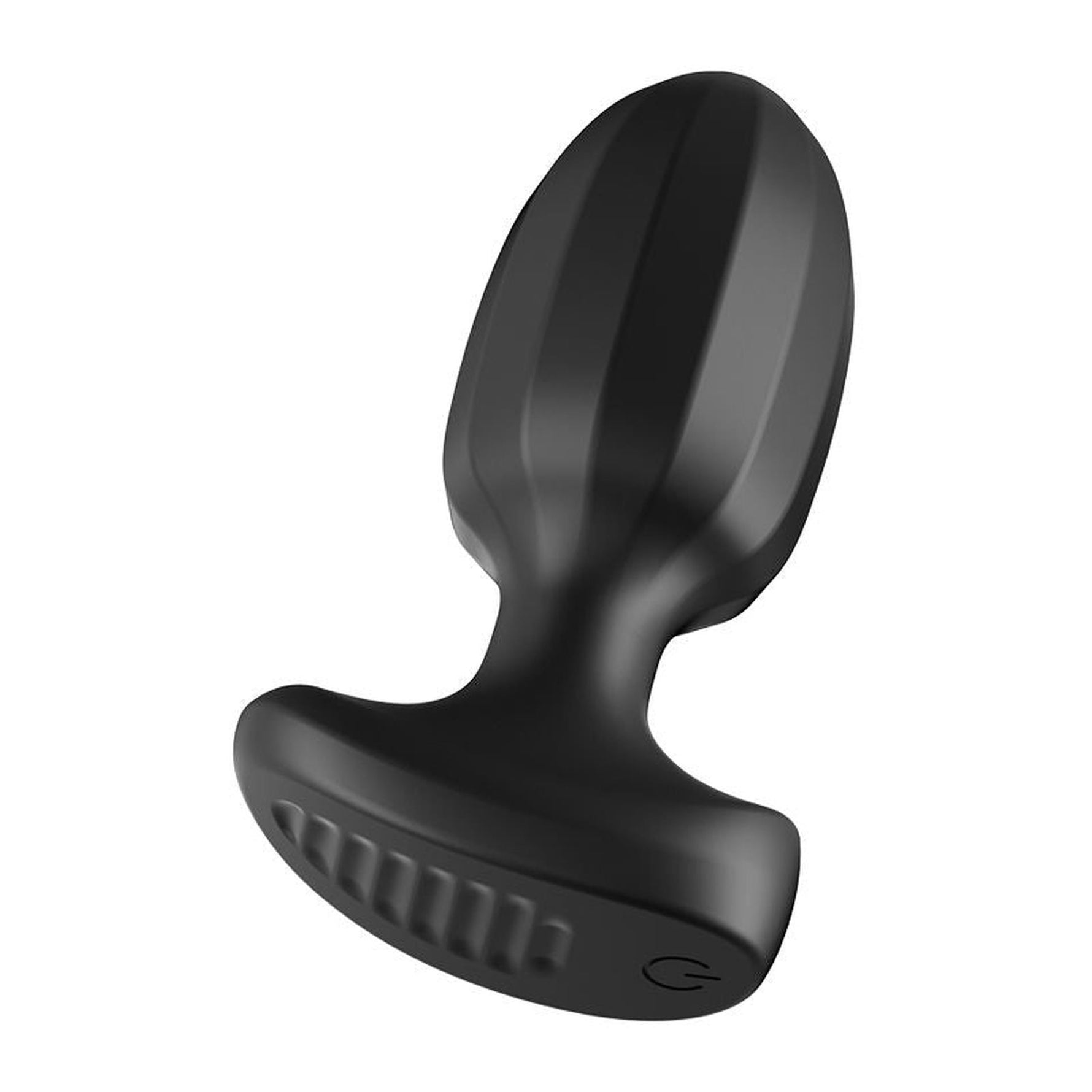 Dop anal vibrant Power Escorts din silicon, negru, cu aplicație USB
