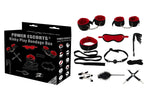 Set de bondage Power Escorts, 10 piese, negru
