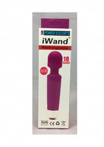 Aparat de masaj din silicon Iwand Power Escorts, reîncărcabil, violet, 20 cm