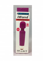 Aparat de masaj din silicon Iwand Power Escorts, reîncărcabil, violet, 20 cm