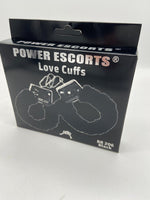 Cătușe din blană Power Escorts, negre