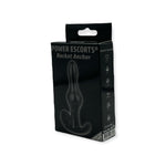 Dop anal flexibil Rocket Anchor Power Escorts, negru, 8,5 cm
