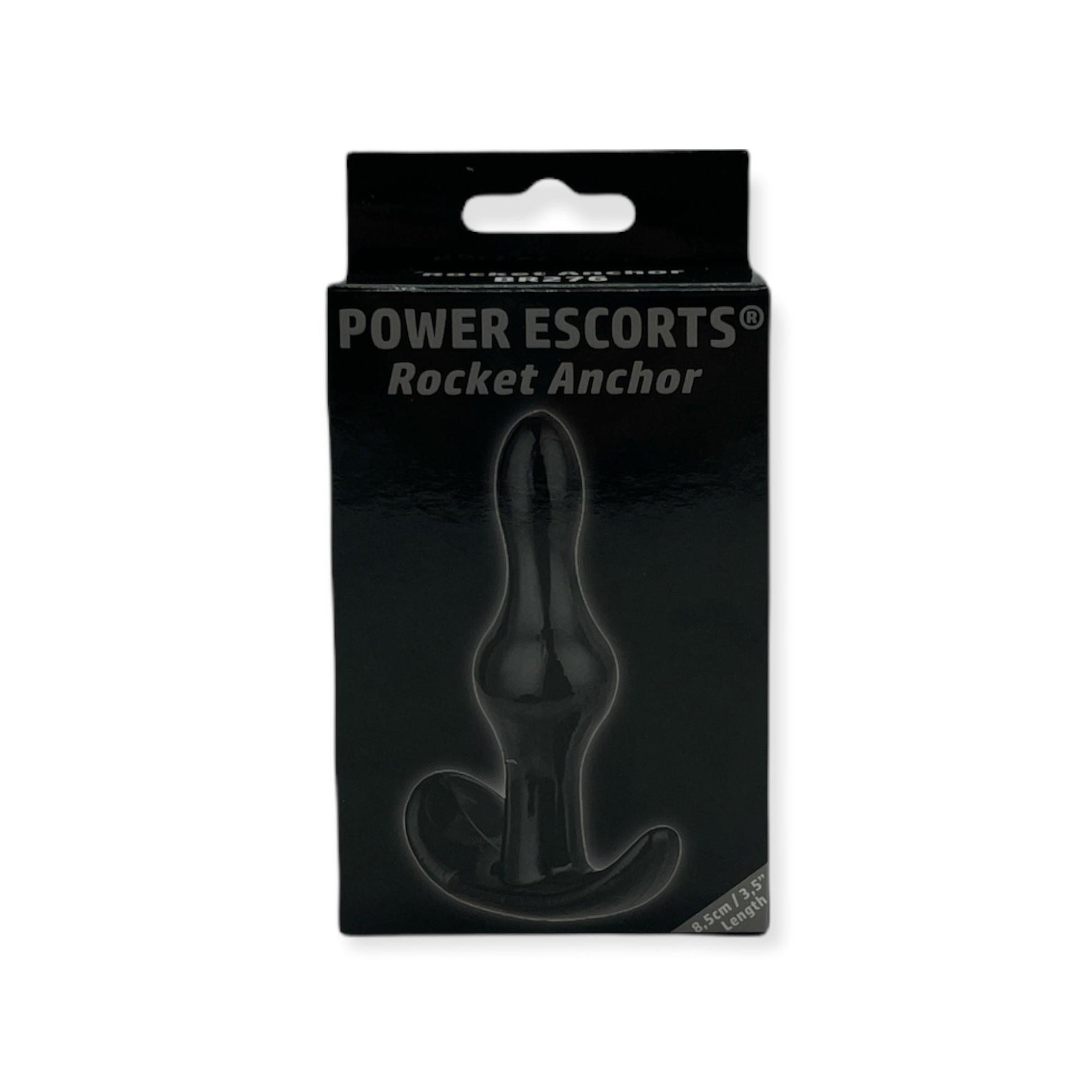 Dop anal flexibil Rocket Anchor Power Escorts, negru, 8,5 cm