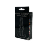 Dop anal flexibil Rocket Anchor Power Escorts, negru, 8,5 cm